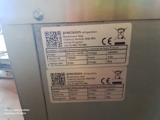 PRECISION REFRIGERATION COMMERCIAL DRAWERS MCU211/SHELL