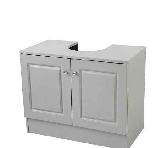 DEVONSHIRE UNDER BASIN BATHROOM STORAGE UNIT - GREY - COLLECTION ONLY