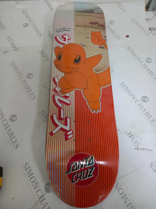 SANTA CRUZ POKEMON BLING BAG SKATEBOARD (CHARMANDER HOLO FOIL)