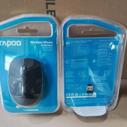 LOT OF 6 BRAND NEW RAPOO M100 SILENT WIRELESS MOUSES