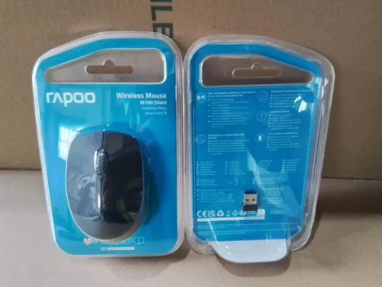 LOT OF 6 BRAND NEW RAPOO M100 SILENT WIRELESS MOUSES