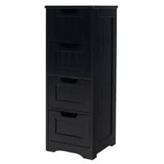 BOXED FLOOR STORAGE CABINET FREESTANDING BATHROOM CABINET WITH 4 DRAWERS