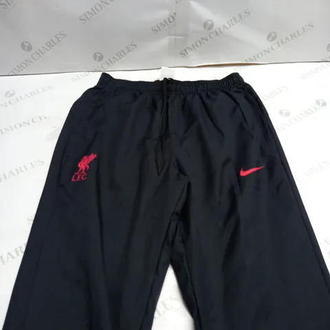 NIKE X LIVERPOOL FC BLACK TRACKSUIT PANTS - S