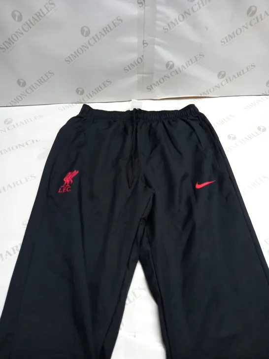 NIKE X LIVERPOOL FC BLACK TRACKSUIT PANTS - S