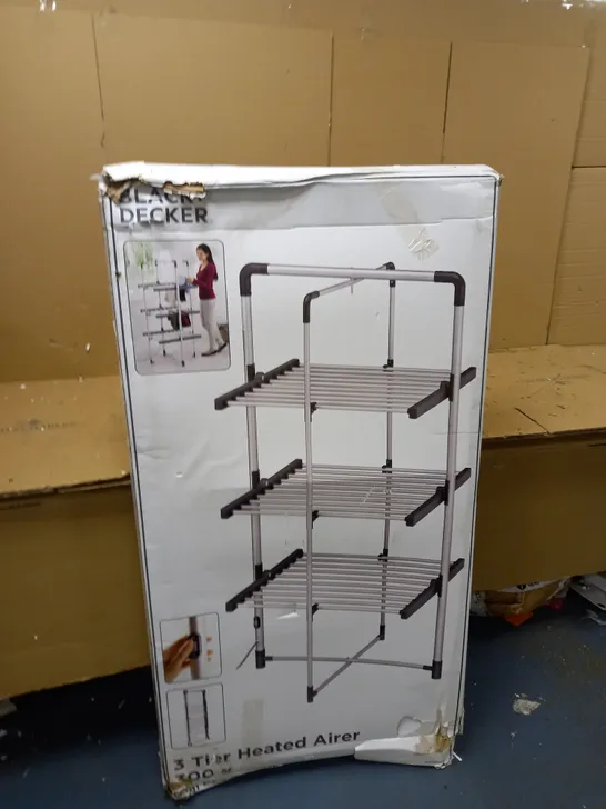 BLACK AND DECKER 3 TIER HEATED AIRER 300W 