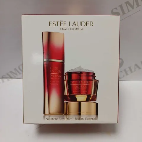 ESTEE LAUDER NUTRITIOUS ROSY PRISM SET: RADIANT ESSENCE 30ML + RADIANT GEL EMULSION 50ML