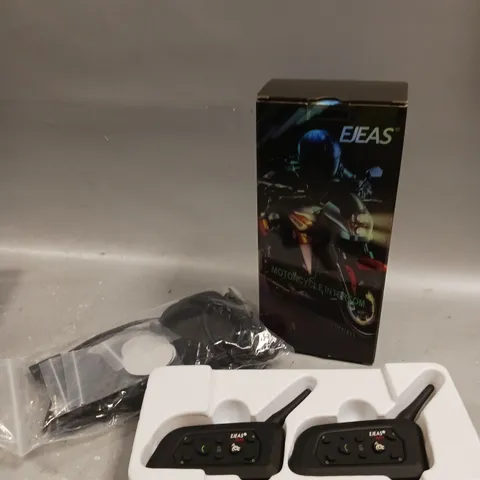 BOXED EJEAS MOTORCYCLE INTERCOM COMMUNICATION SYSTEM 