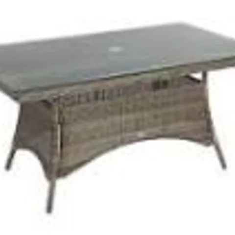 BOXED RECTANGULAR 1.6M GREY TABLE 