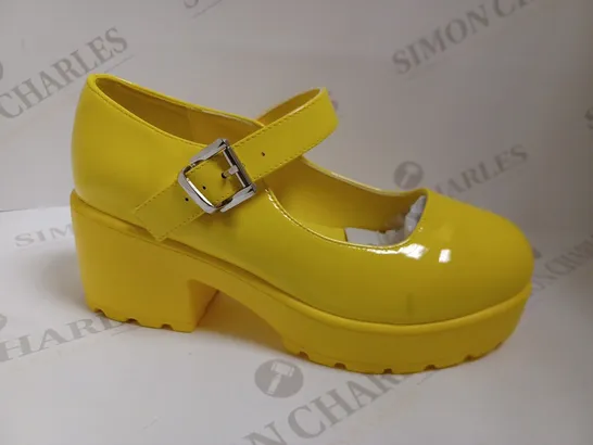 KOI VEGAN TIRA MARY JANES 'SUNSHINE YELLOW EDITION' - SIZE 6