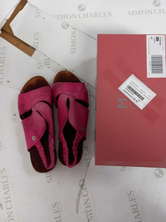 MODA OCIANA PINK LEATHER SANDAL SIZE 7