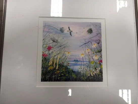 FRAMED SUMMER FLIGHT BY PAM MCKENZIE MIXED MEDIA ON CANVAS