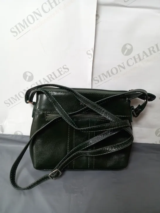 ASHWOOD ANGELA MEDIUM LEATHER CROSSBODY BAG IN GREEN