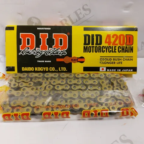 D.I.D 420D SOLID BUSH MOTORCYCLE CHAIN 