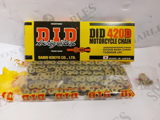 D.I.D 420D SOLID BUSH MOTORCYCLE CHAIN 