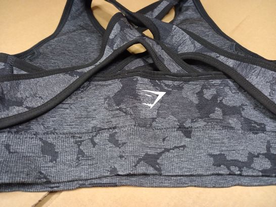 STYLE OF GYMSHARK GREY/LOGO SPORTS BRA - SMALL