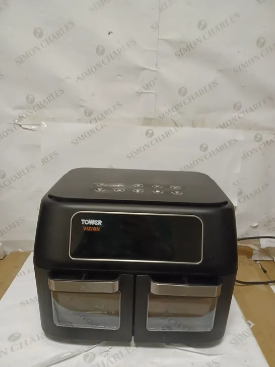 TOWER T17102, VORTX VIZION DUAL COMPARTMENT 11L AIR FRYER OVEN