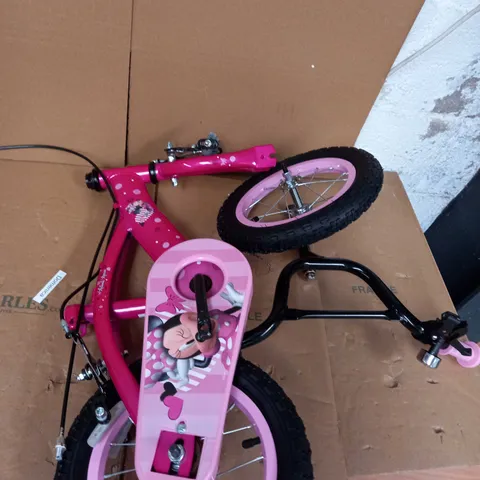 HUFFY DISNEY MINNIE MOUSE KIDS BIKE 12 INCH PINK FOR 3-5 YEAR OLD