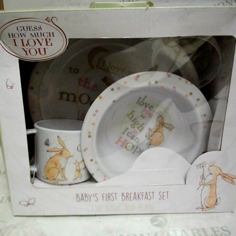 GUESS HOW MUCH I LOVE YOU - BABY'S FIRST BREAKFAST SET
