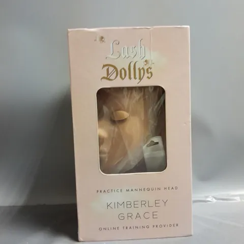 BOXED LASH DOLLYS KIMBERLY GRACE PRACTICE MANNEQUIN HEAD