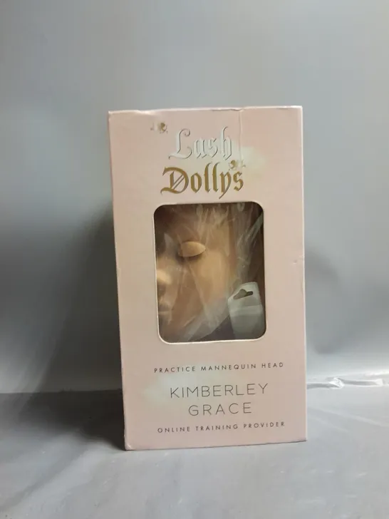 BOXED LASH DOLLYS KIMBERLY GRACE PRACTICE MANNEQUIN HEAD