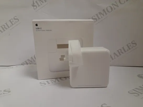 APPLE 67W USB-C POWER ADAPTER  RRP £59.99