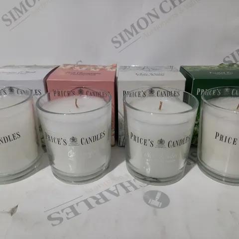 BOXED PRICE'S CANDLES SET OF 4 WINTER JAR CANDLES IN GIFT BOXES