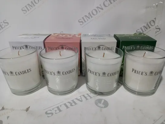 BOXED PRICE'S CANDLES SET OF 4 WINTER JAR CANDLES IN GIFT BOXES