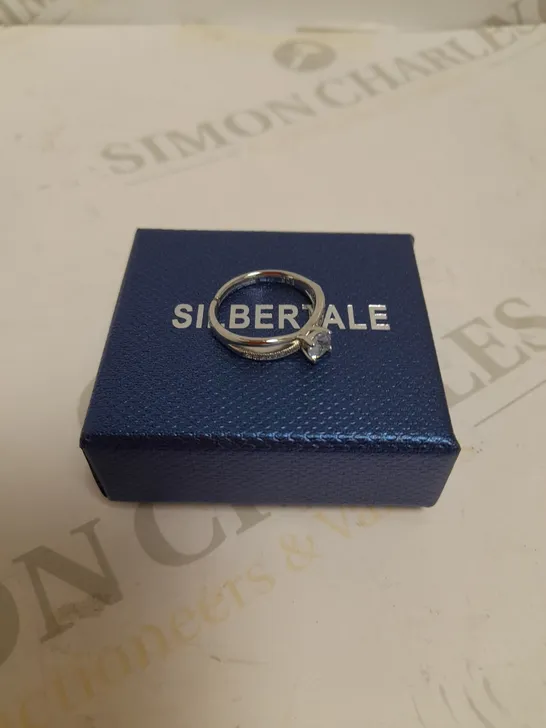 SILBERTALE SILVER EFFECT INFINITY DESIGN RING