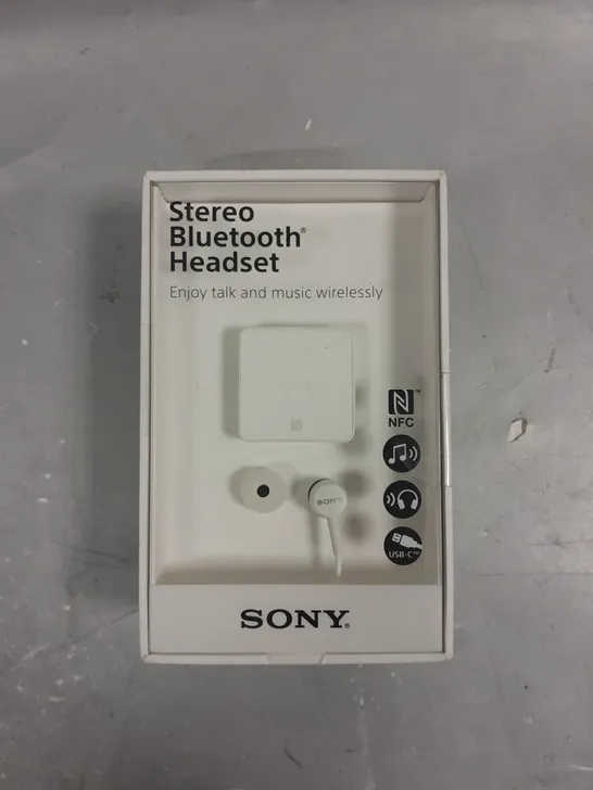 BOXED SONY STEREO BLUETOOTH HEADSET 