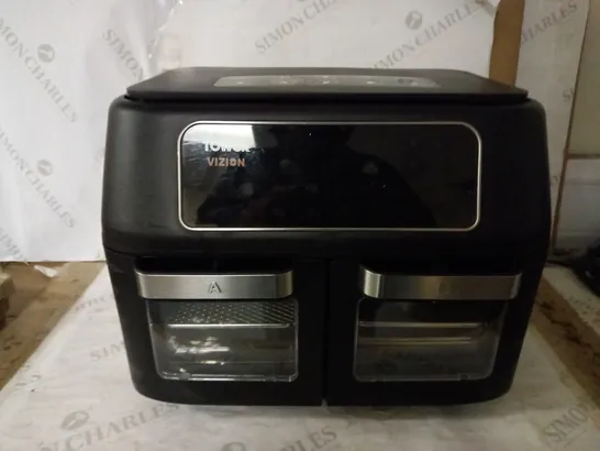 TOWER T17102, VORTX VIZION DUAL COMPARTMENT 11L AIR FRYER OVEN