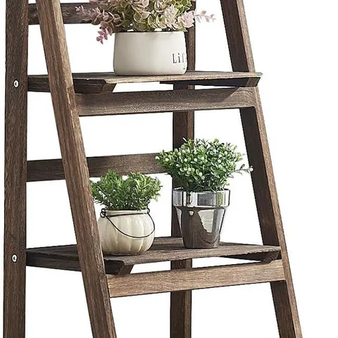 BRAND NEW BOXED ROSE HOME FASHION PLANT STAND - RUSTIC BROWN (1 BOX)