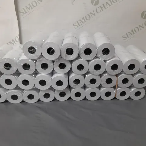 LOT OF 7 PACKS OF SMALL TILL ROLLS. 10 ROLLS PER PACK