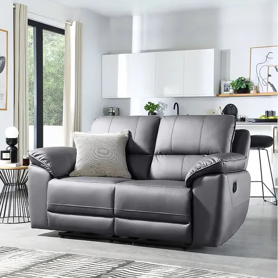 BOXED SEVILLE GREY TWO SEATER RECLINER SOFA