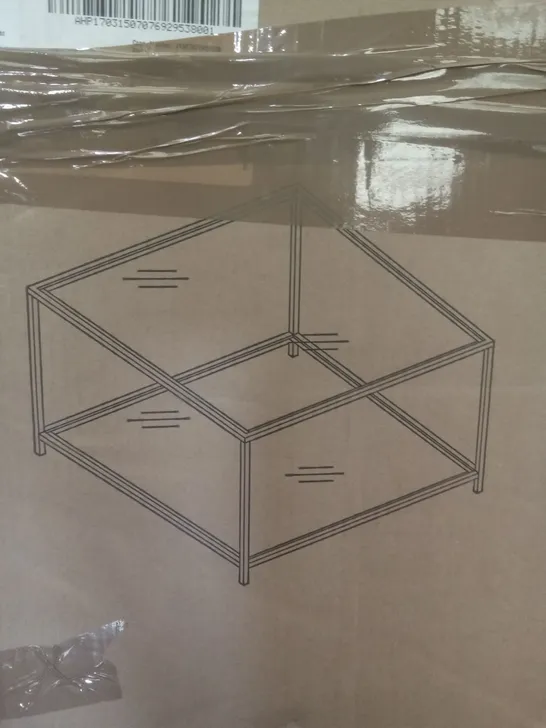 BOXED ABERNATHY COFFEE TABLE CLEAR