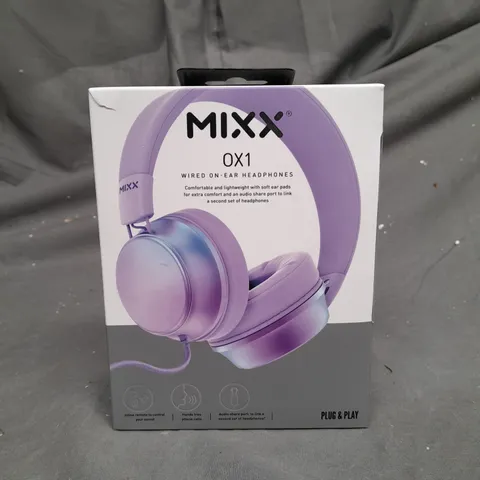 BOXED MIXX 0X1 WIRED ON-EAR HEADPHONES 