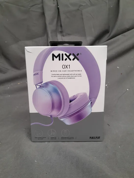 BOXED MIXX 0X1 WIRED ON-EAR HEADPHONES 