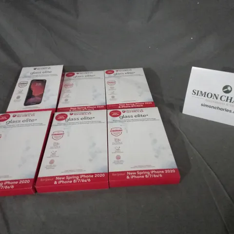 BOX OF APPROXIMATELY 100 MYSHIELD GLASS ELITE SCREEN PROTECTORS 