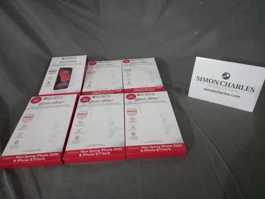 BOX OF APPROXIMATELY 100 MYSHIELD GLASS ELITE SCREEN PROTECTORS 