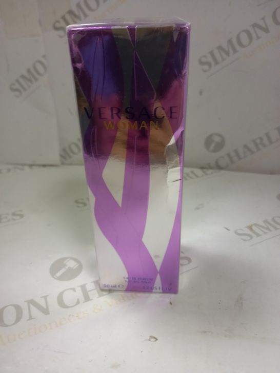 BOXED AND SEALED VERSACE WOMAN EAU DE PARFUM SPRAY 50ML