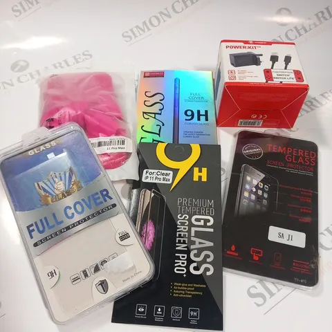 LARGE QUANTITY ASSORTED MOBILE PHONE ACCESSORIES TO INCLUDE; SCREEN PROTECTORS , CHARGER AND CASES