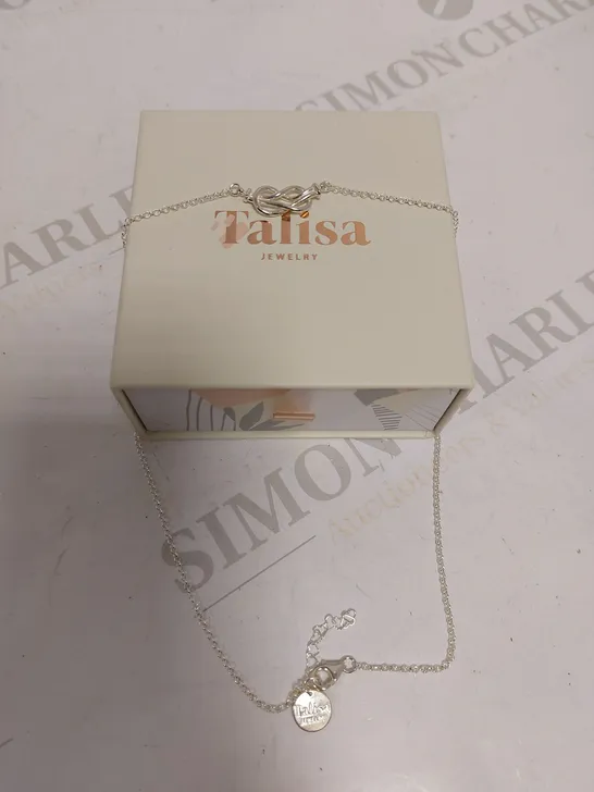 TALISA JEWELLERY SILVER EFFECT ANKLE BRACELET 