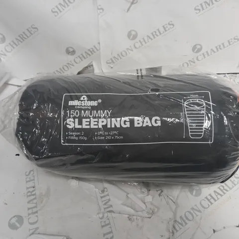 MILESTONE CAMPING 150 MUMMY SLEEPING BAG 