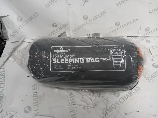 MILESTONE CAMPING 150 MUMMY SLEEPING BAG 