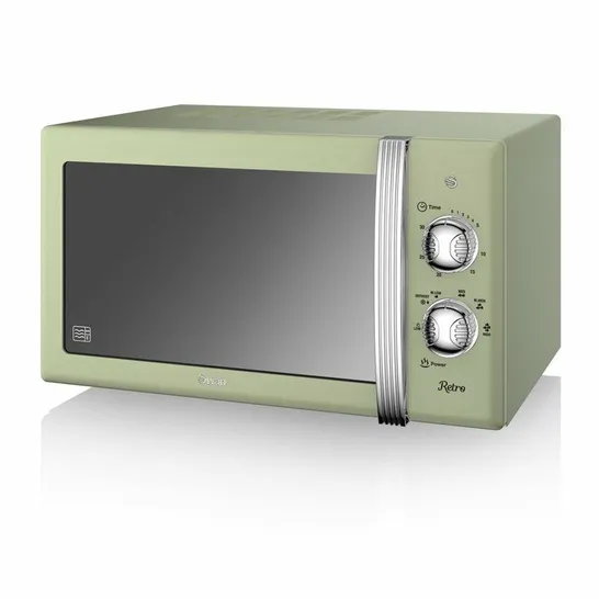 BOXED RETRO 20L 800W COUNTERTOP MICROWAVE COLOUR CREAM