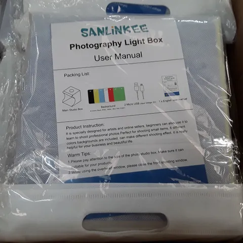 BOX CONTAINING 40 PHOTOGRAPHY LIGHT BOXES