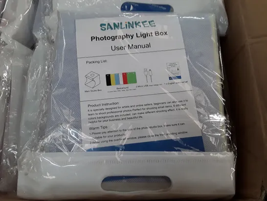 BOX CONTAINING 40 PHOTOGRAPHY LIGHT BOXES