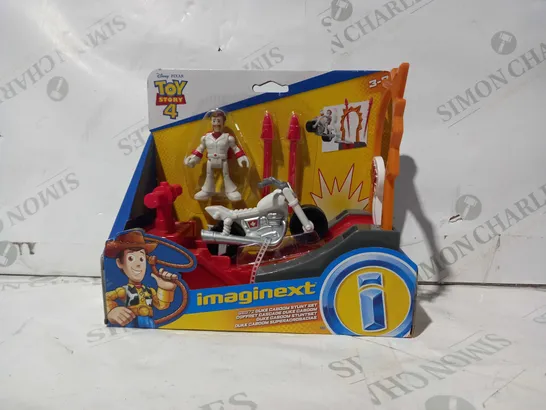 DISNEY PIXAR TOY STORY 4 IMAGINEXT DUKE CABOOM STUNT SET