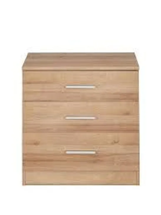 PANAMA3 DRAWER WIDE BEDSIDE CABINET COLLECTION RRP £99