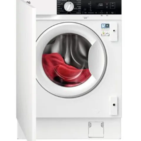 AEG 6000 SERIES LX6WG84634BI INTEGRATED 8KG / 4KG WASHER DRYER WITH 1600 RPM – WHITE – D RATED [WASH&DRY]