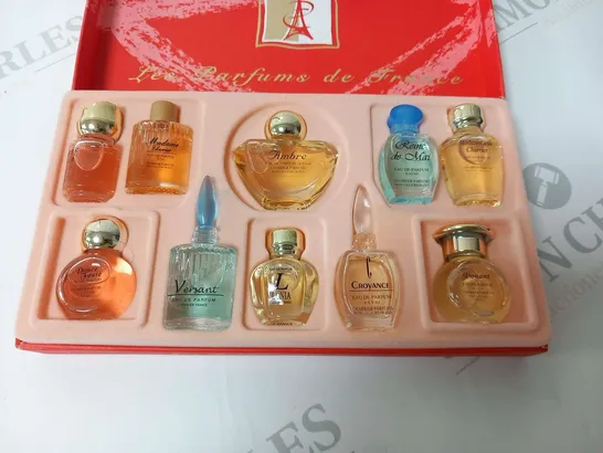 BOXED CHARRIER PARFUMS LES PARFUMS DE FRANCE MINIATURE SET